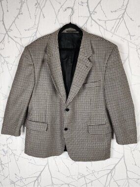 Protocol Houndstooth 100% Wool Blazer Sport Coat